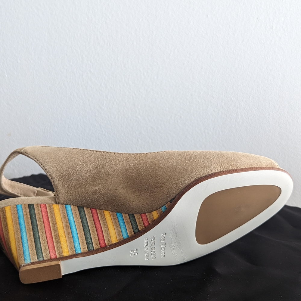 Colorful Wedge Sandals - Picture 3 of 9